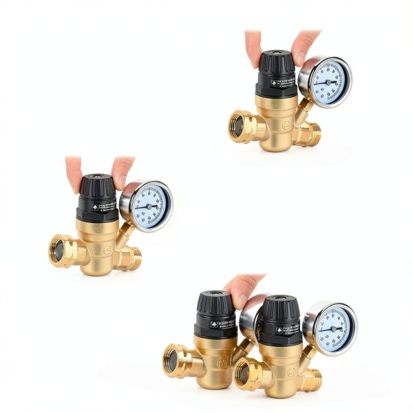 Nilight RV Water Pressure Regulator Brass Adjustable Handle-5