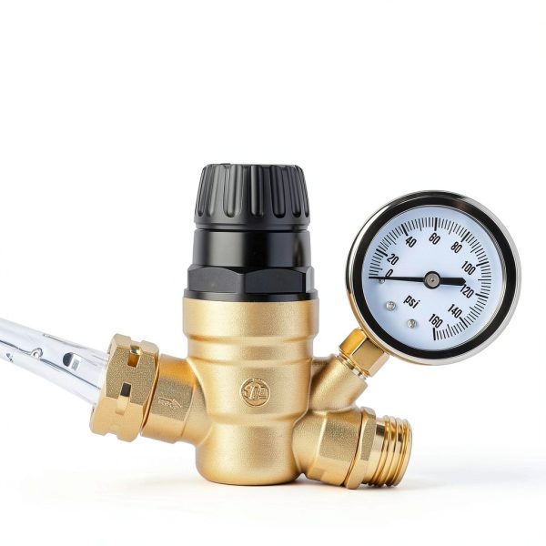 Nilight RV Water Pressure Regulator Brass Adjustable Handle-3