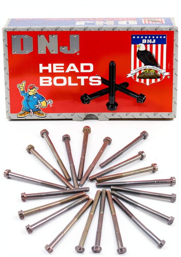 DNJ Head Bolt Kit Engine Bolt Hex Iron Cast Iron-0