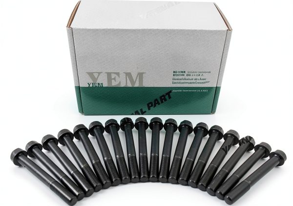 YANNAL PART Cylinder Head Bolt for Perkins 804C-33-0