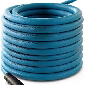 Blue RV Hose 5/8 Inch Flexible Polymer Cupohus-0