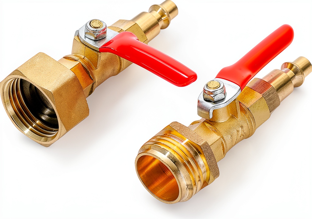 IMSTMTER brass freeze protection adapter kit on a workbench