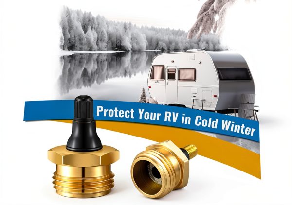 RV Blowout Plug Ceoighe Brass Winterization Valve-5
