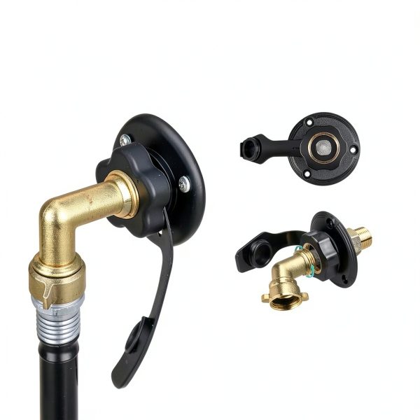 Oyviny RV Water Inlet Valve ABS Brass 3inch-1