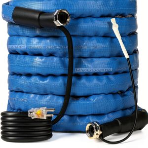 RVGUARD Heated Water Hose 25 ft PVC Freeze Protection-0