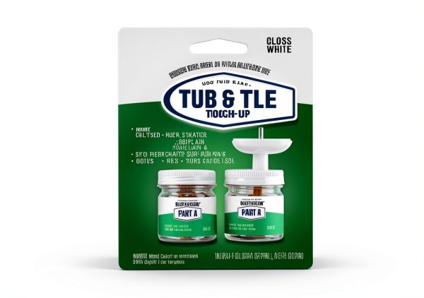Rust-Oleum Tub & Tile Paint White 2-Part Epoxy Acrylic 11oz Gloss-1