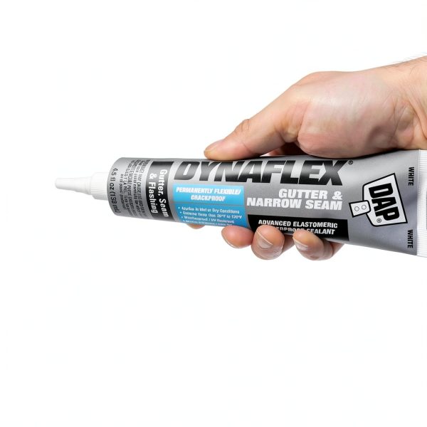 DAP Dynaflex Gutter & Narrow Seam Elastomeric Waterproofer White 4.5Oz-4
