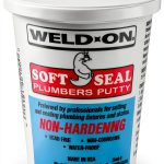 WELD-ON 80100 Soft Seal Plumber's Putty Lead-Free Waterproof 14 oz-0