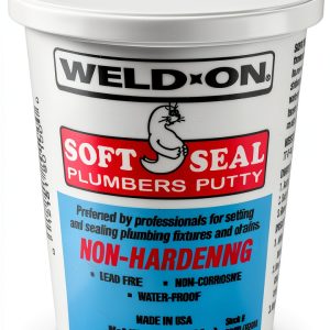 WELD-ON 80100 Soft Seal Plumber's Putty Lead-Free Waterproof 14 oz-0
