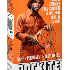 Rockite Cement 15 Min 5 lb Sealant by Hartline White 80 oz-0