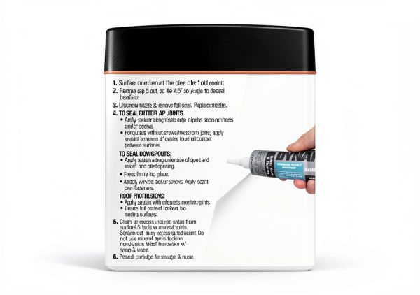 DAP Dynaflex Gutter & Narrow Seam Elastomeric Waterproofer White 4.5Oz-2