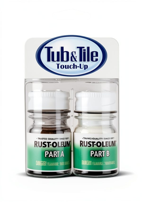 Rust-Oleum Tub & Tile Paint White 2-Part Epoxy Acrylic 11oz Gloss-0