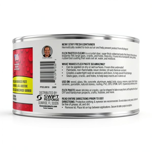 Flex Paste Waterproof Putty by Swift Response UV Resistant Half Quart-1
