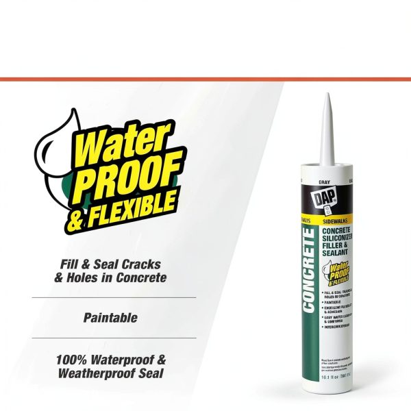 DAP Concrete and Mortar Filler and Sealant Gray 10.1oz 7079818096-1